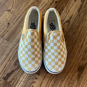 Yellow checkered vans